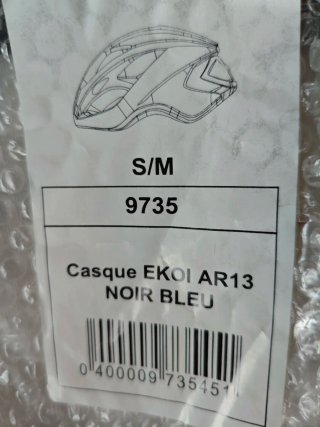 Casco Ekoi AR13 Negro y Azul
