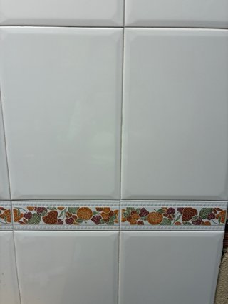 Azulejo Cocina Blanco Biselado 33x23