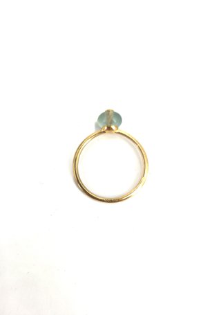 048-01-00010 Anillo Tous Oro 18K con Piedra Verde
