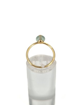 048-01-00010 Anillo Tous Oro 18K con Piedra Verde