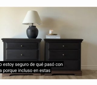 Mesitas de noche de madera (2 unidades)