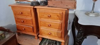 Mesitas de noche de madera (2 unidades)