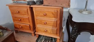 Mesitas de noche de madera (2 unidades)