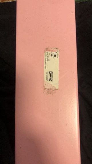 Mesa escritorio blanca y rosa