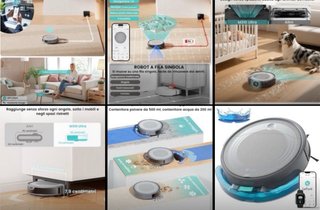 Robot Aspirapolvere Lavapavimenti Lefant M310Ultra