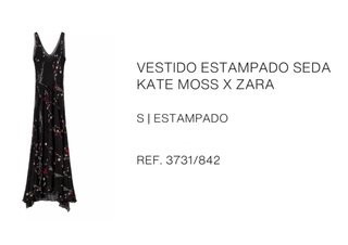 Vestido largo Zara x Kate Moss floral
