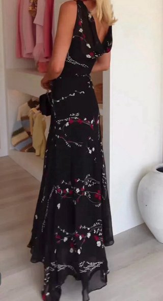Vestido largo Zara x Kate Moss floral