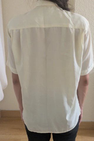 Camisa Vintage de Manga Corta