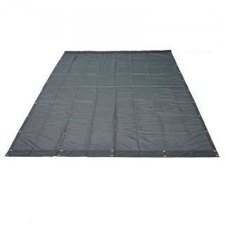 Toldo de Malla para Camiones Volquete, 7 x 14 pies, Cubierta Negra de PVC Reforzada de Alta Resistencia con Doble Bolsillo de 5.5" 18oz, Ojetes de Latón, Cinta de Costura Doble Reforzada que se Aj...