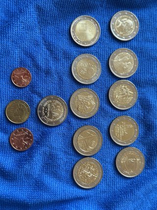 Lote monedas conmemorativas euro