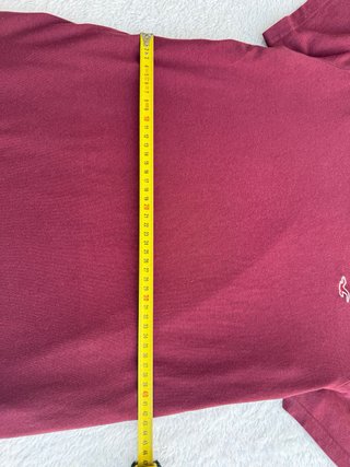 Camiseta Hollister V-Neck Talla S Roja