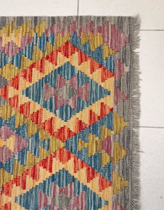 Tappeto Kilim afgano 126x81 cm