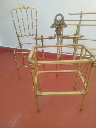 Conjunto Chiavari Italiano Latón
