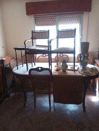 Divano e poltrona vintage floreale
