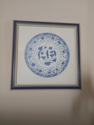 Conjunto de 2 Cuadros Decorativos Azules
