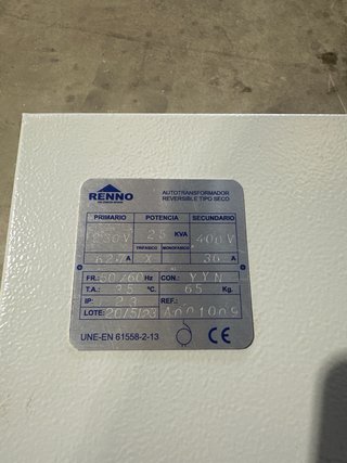 Autotransformador trifásico RENNO 25kVA