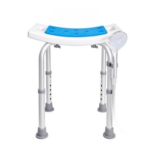 Silla de Ducha, Taburete de Ducha de Altura Ajustable, Asiento de Ducha para Ducha o Bañera, Banco Antideslizante para Ancianos Discapacitados, Capacidad de 158.8 kg