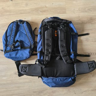 Mochila INESCA 2x1 Trekking Azul