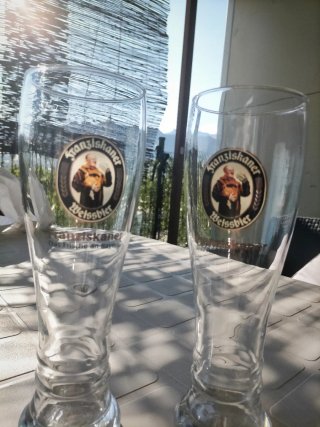 2 Vasos de Cristal Franziskaner Weissbier