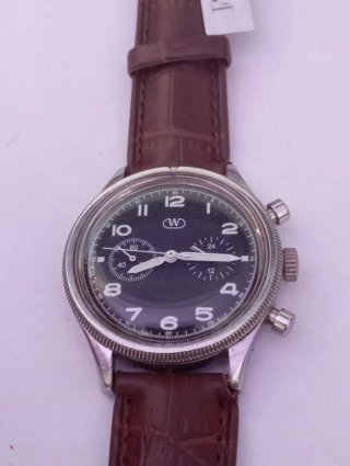 Orologio W Cronografo Nero Marrone