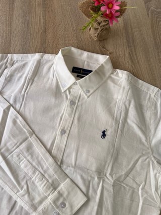Camisa Polo Ralph Lauren Blanca Hombre