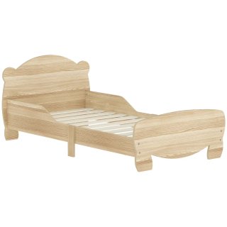 Cama infantil de madera clara