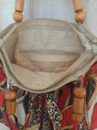 Bolso de tela con estampado