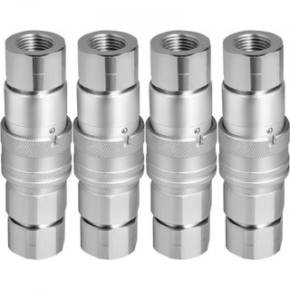 Conector Rápido Hidráulico 3/4NPT Acoplador Hidráulico de 3/4 Cuerpo Acoplamiento Hidráulico Conector Rápido 20.7MPa Conector Rápido Hidráulico 106L/min (ISO 16028)