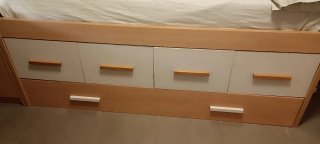 Cama nido con cajones madera.