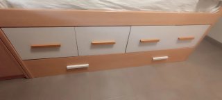 Cama nido con cajones madera.