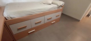 Cama nido con cajones madera.