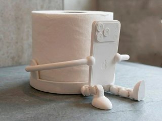 Suporte Papel Higiénico Criativo