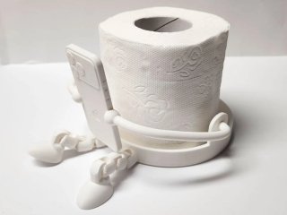 Suporte Papel Higiénico Criativo