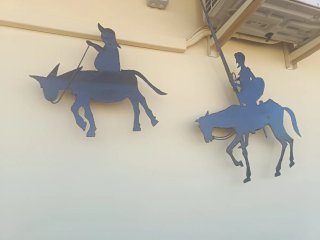Don Quijote y Sancho Metal Pared