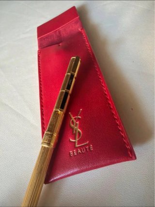 Penna Yves Saint Laurent Oro con Custodia Rossa