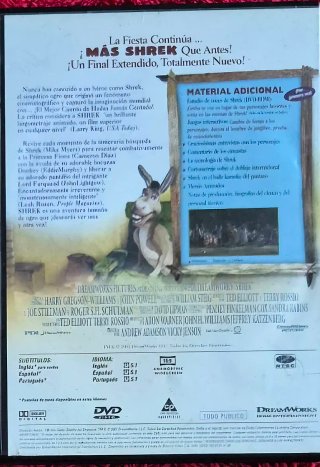 DVD Shrek Película Animada Español