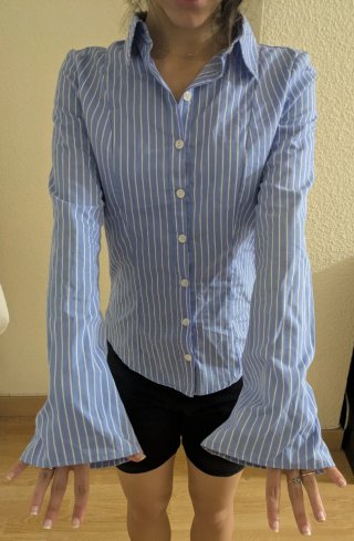 Camisa de rayas para mujer