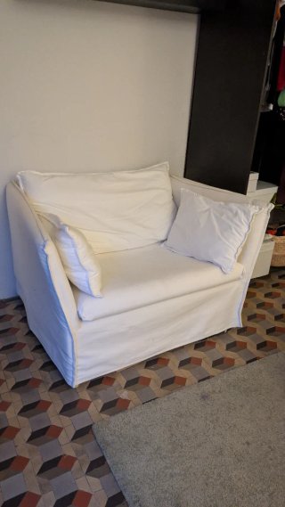 Sofá Ikea Backsalen Blanco