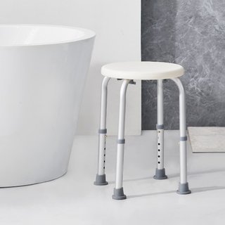 Silla de Ducha para Ducha Interior, Taburete de Ducha de Altura Ajustable, Banco Antideslizante para Baño para Adultos Mayores Discapacitados, Capacidad de 136.1 kg