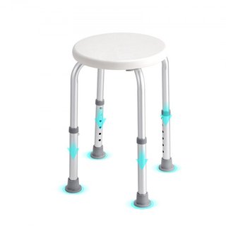 Silla de Ducha para Ducha Interior, Taburete de Ducha de Altura Ajustable, Banco Antideslizante para Baño para Adultos Mayores Discapacitados, Capacidad de 136.1 kg