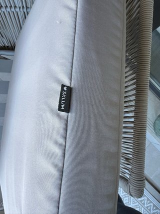 Sillón terraza Sklum mimbre y madera