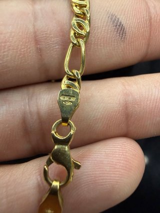 Cadena eslabón 3x1 Oro 18k Italiano -750-