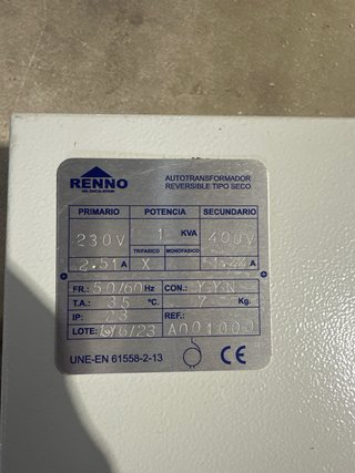 Autotransformador Trifásico RENNO 1kVA