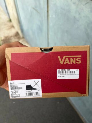 Vans Sk8-Hi nere/bianche