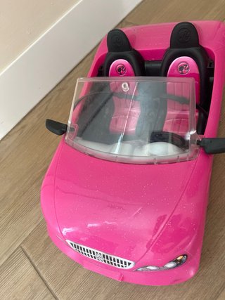 Coche Barbie Rosa Descapotable