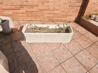 Jardinera Rectangular Piedra/Plástico