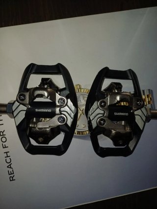 Pedales Shimano DXR PD-MX70 BMX / Enduro, y calas