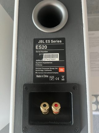 Altavoces JBL ES20 Negro y Blanco