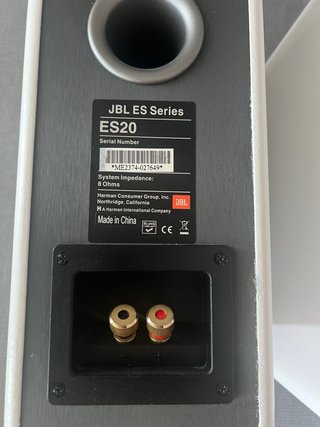 Altavoces JBL ES20 Negro y Blanco