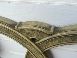 Cabecero de madera verde con diseño 180cm